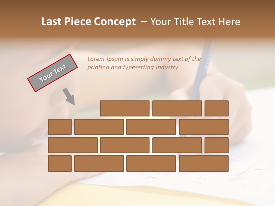 School Concept Letters PowerPoint Template