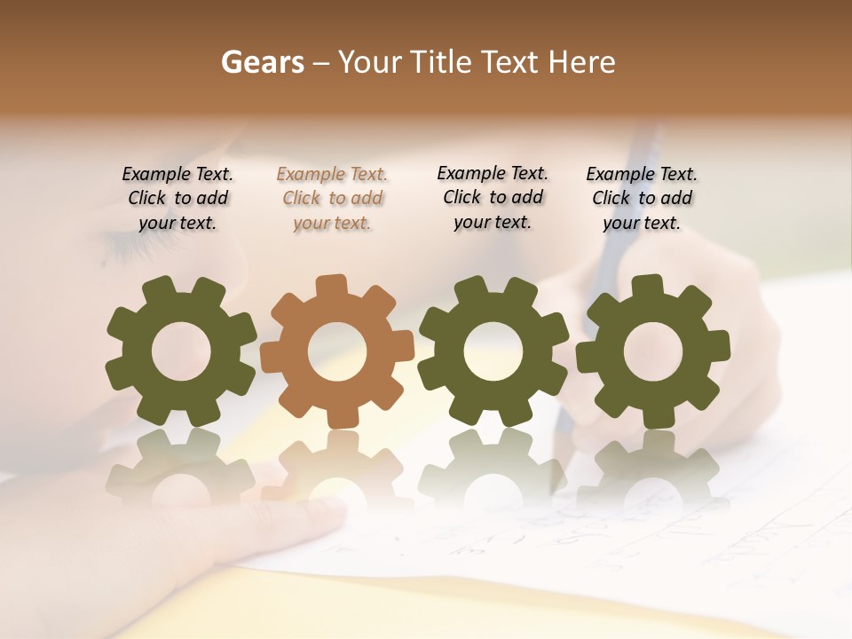 School Concept Letters PowerPoint Template