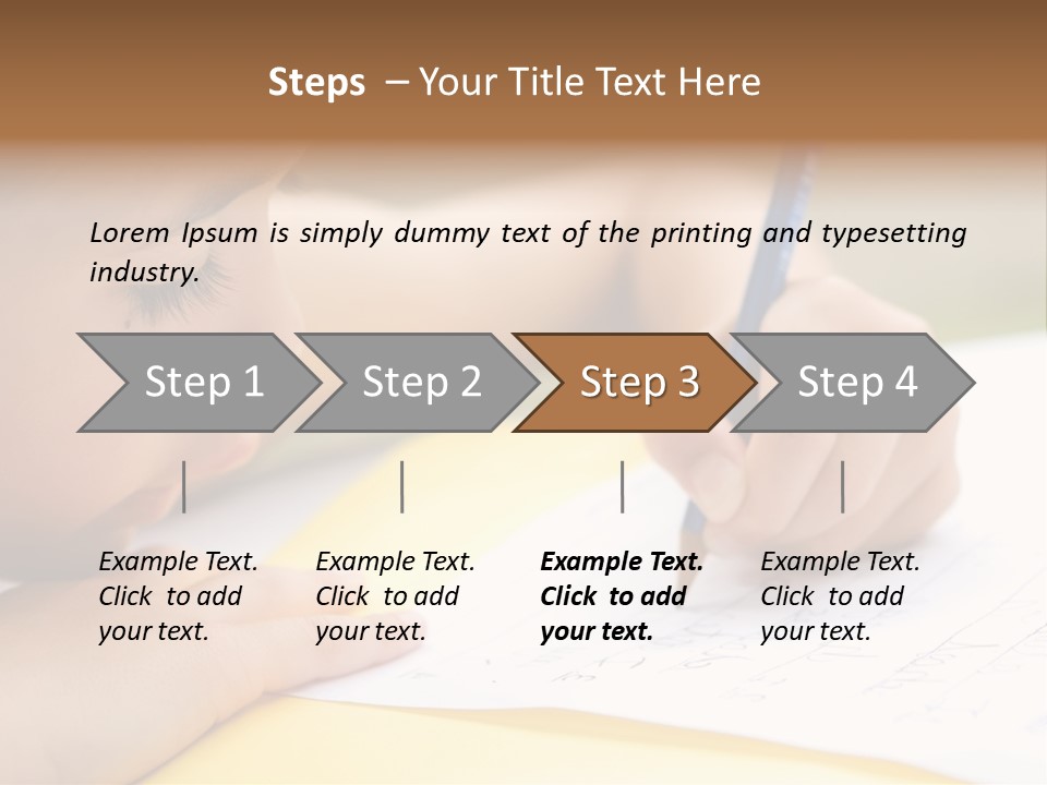 School Concept Letters PowerPoint Template
