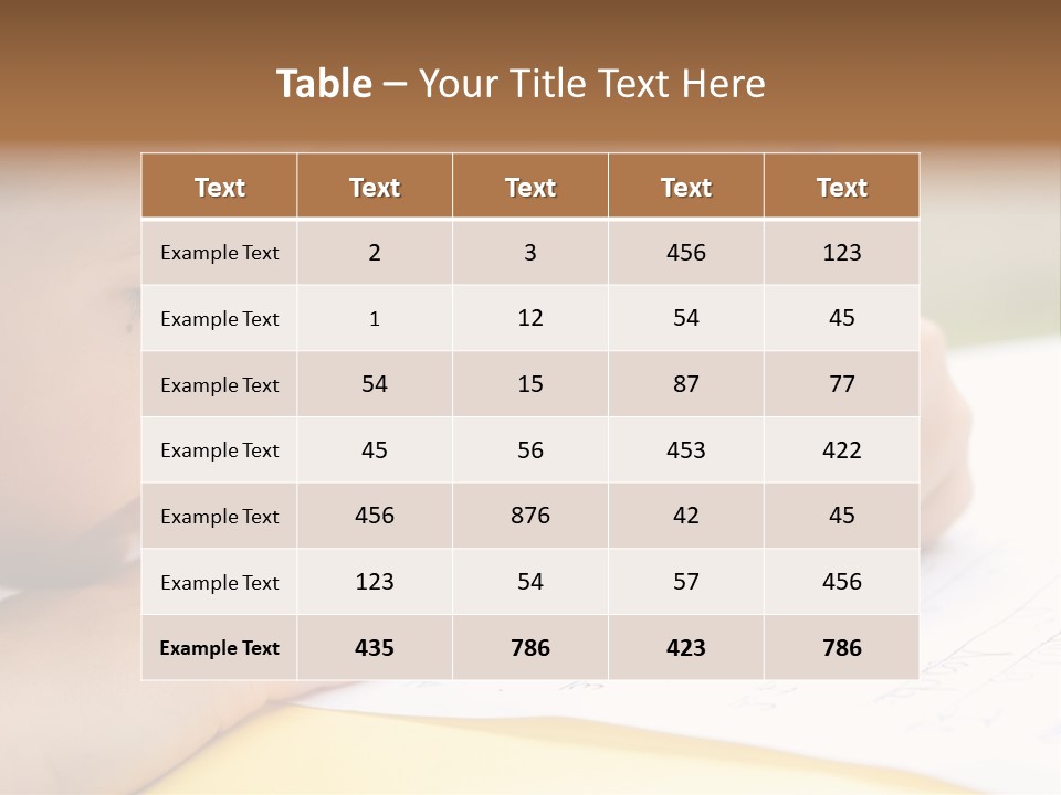 School Concept Letters PowerPoint Template