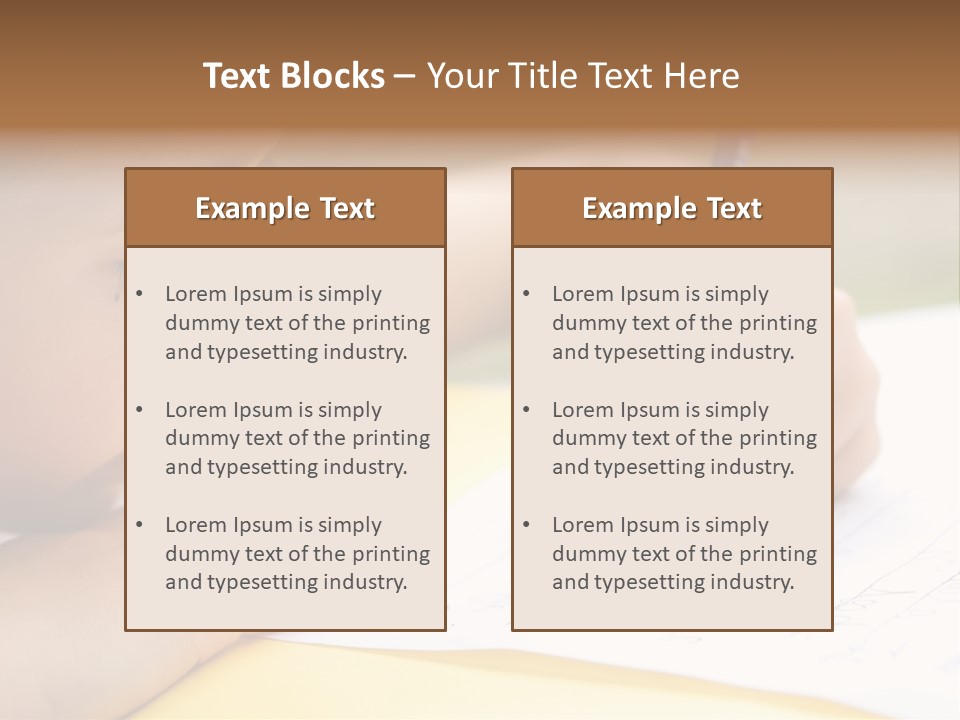 School Concept Letters PowerPoint Template