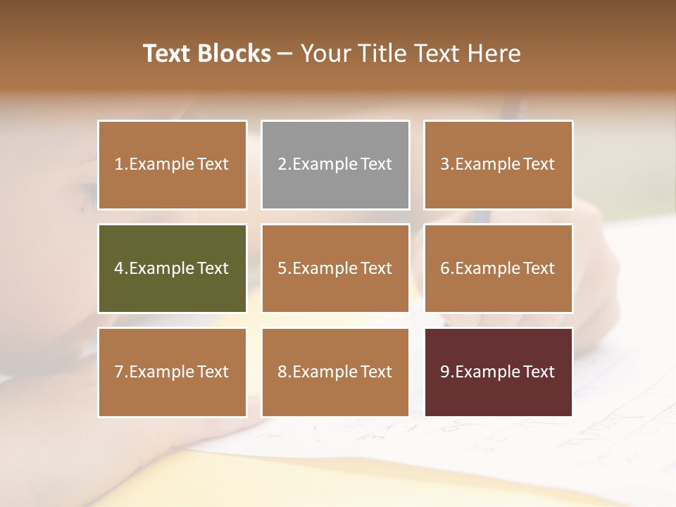 School Concept Letters PowerPoint Template