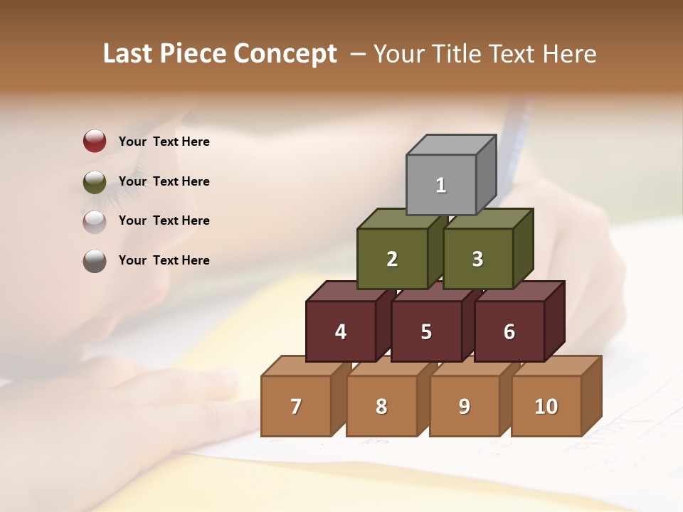 School Concept Letters PowerPoint Template