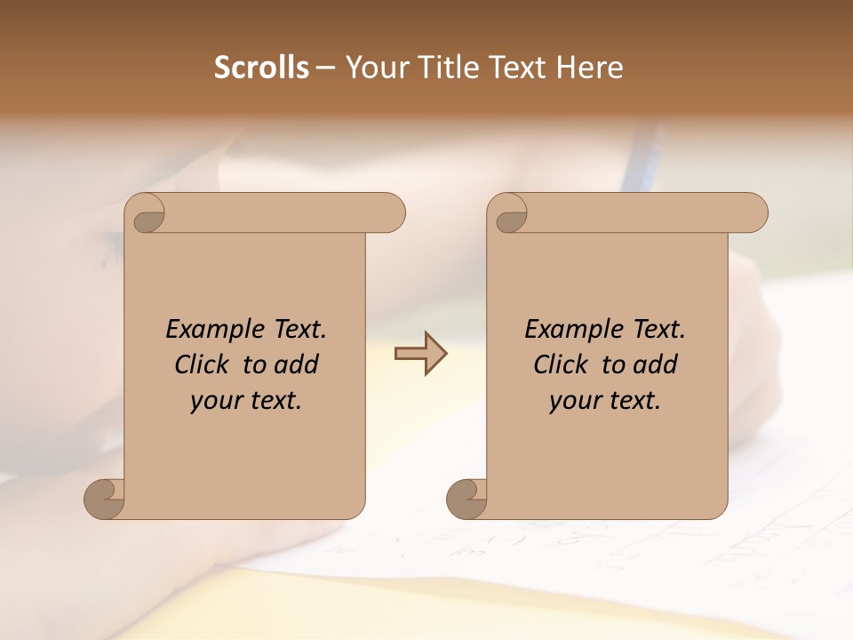 School Concept Letters PowerPoint Template