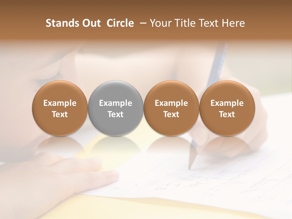 School Concept Letters PowerPoint Template