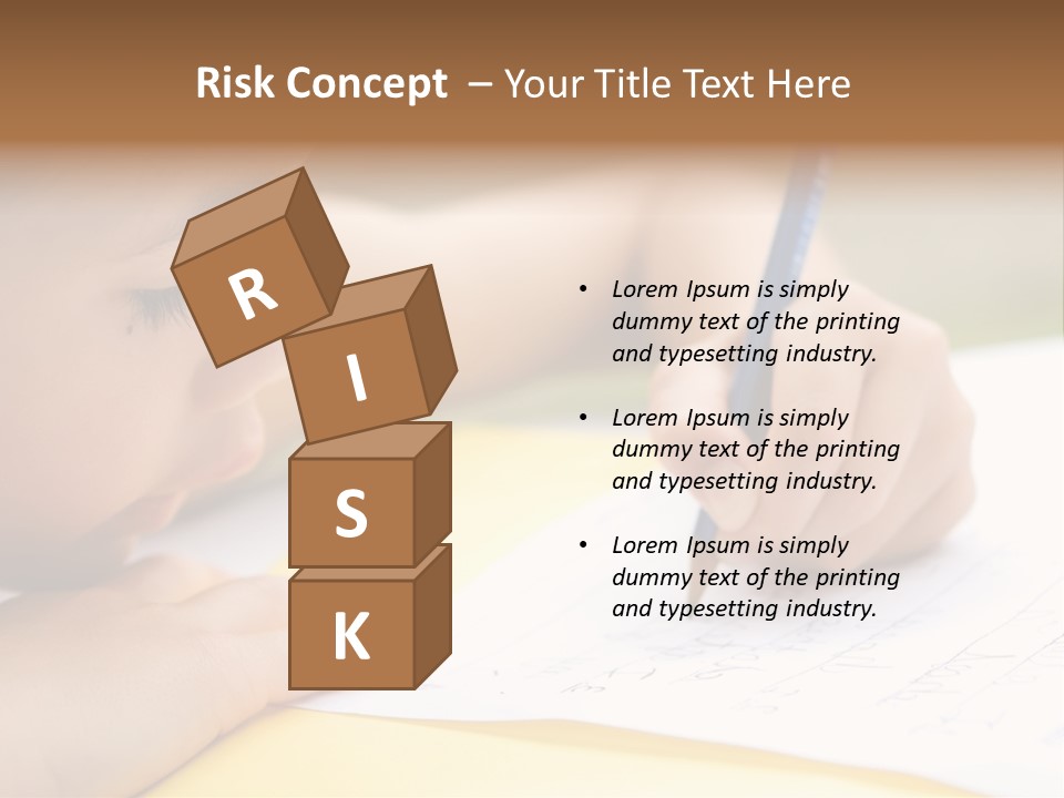 School Concept Letters PowerPoint Template