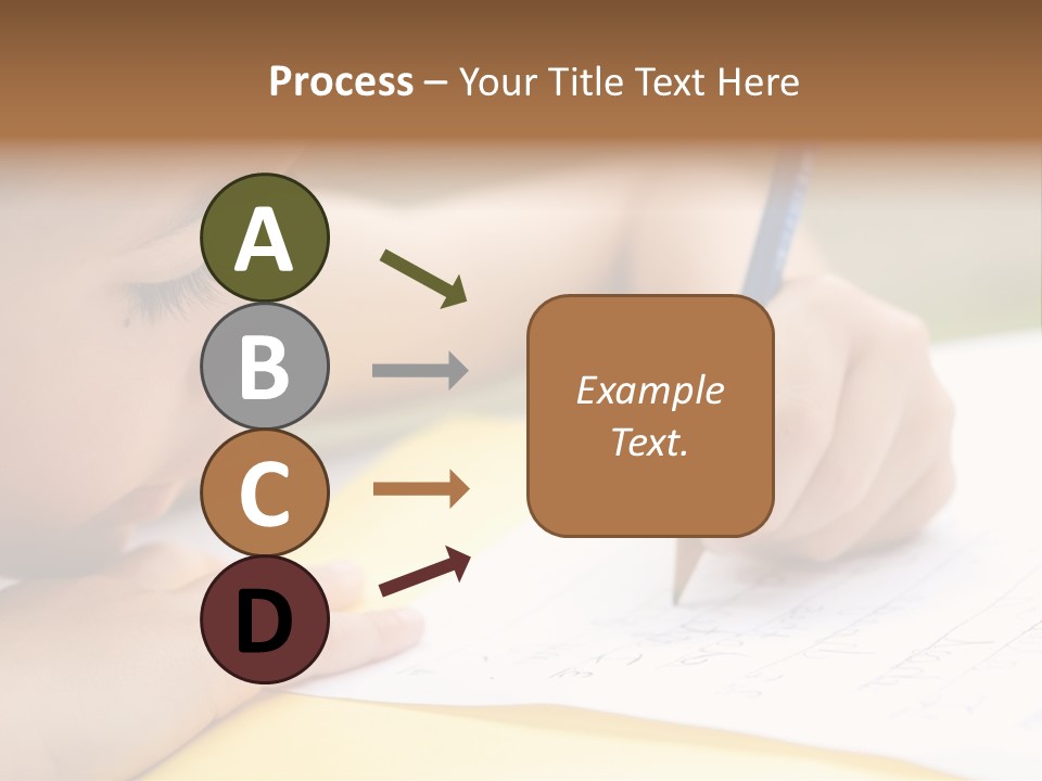 School Concept Letters PowerPoint Template