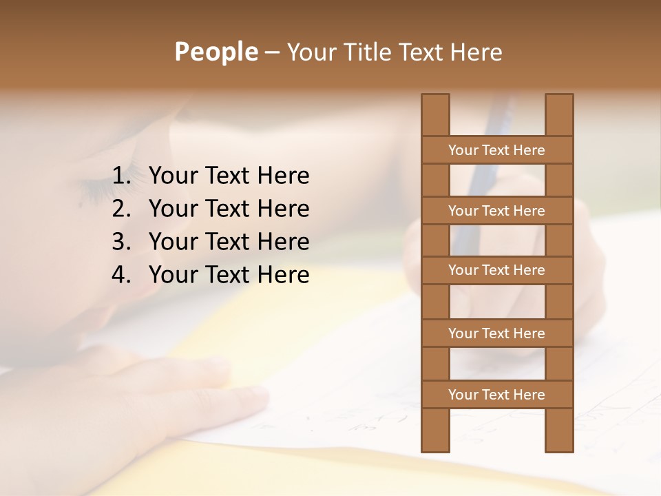 School Concept Letters PowerPoint Template