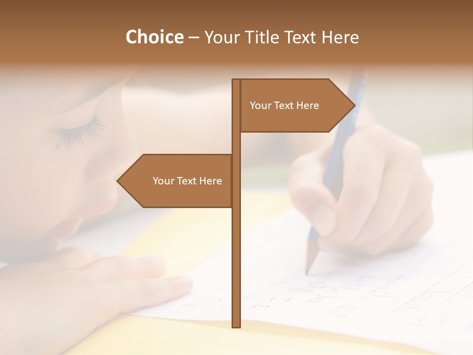 School Concept Letters PowerPoint Template