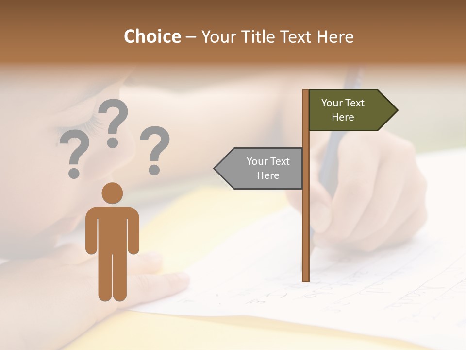 School Concept Letters PowerPoint Template