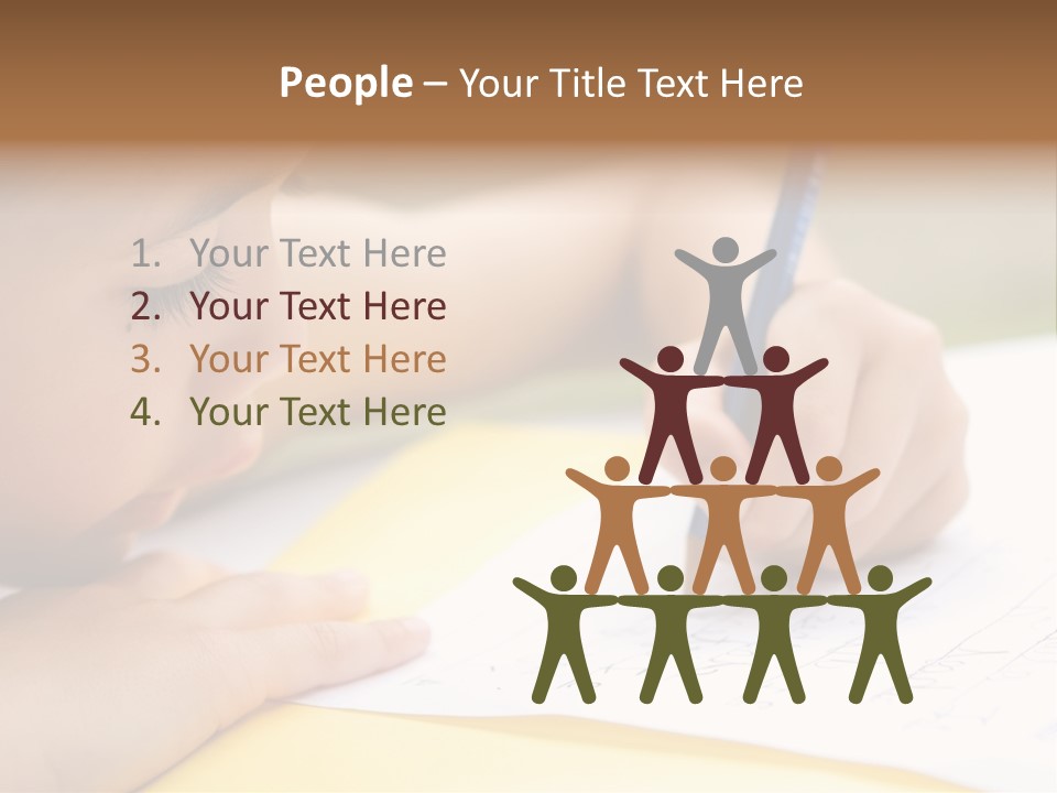 School Concept Letters PowerPoint Template