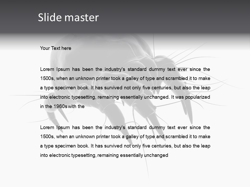 Bed Skincells Micro PowerPoint Template
