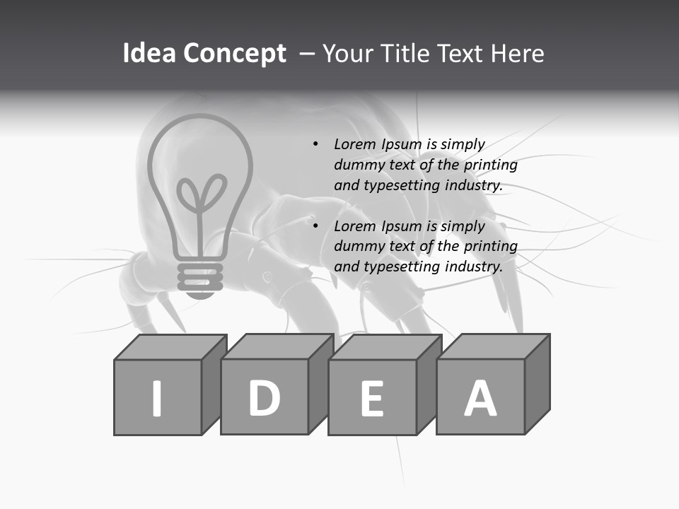 Bed Skincells Micro PowerPoint Template