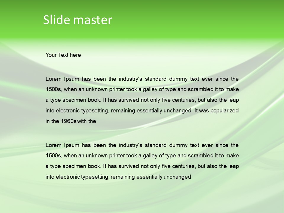 Water Power Render PowerPoint Template