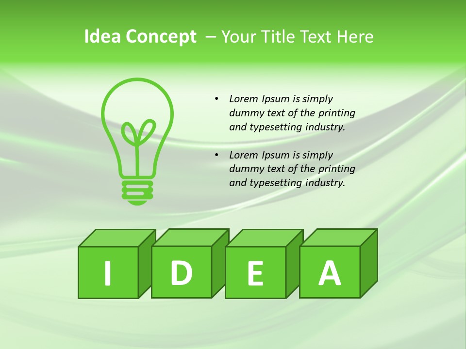 Water Power Render PowerPoint Template