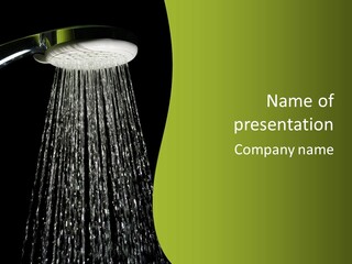 Chrome Sprinkler Jet PowerPoint Template