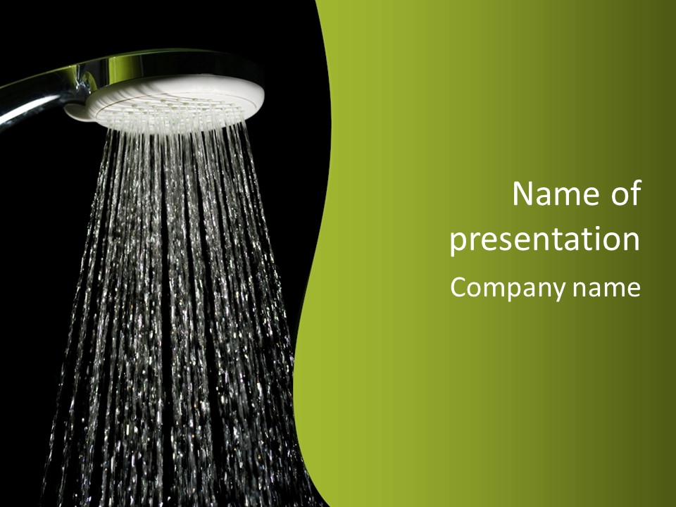 Chrome Sprinkler Jet PowerPoint Template