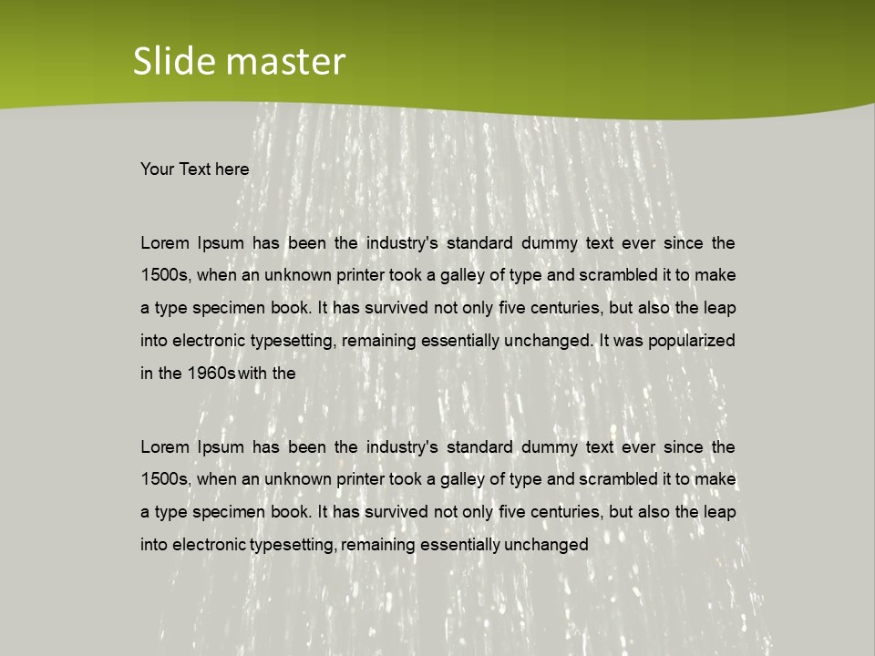 Chrome Sprinkler Jet PowerPoint Template