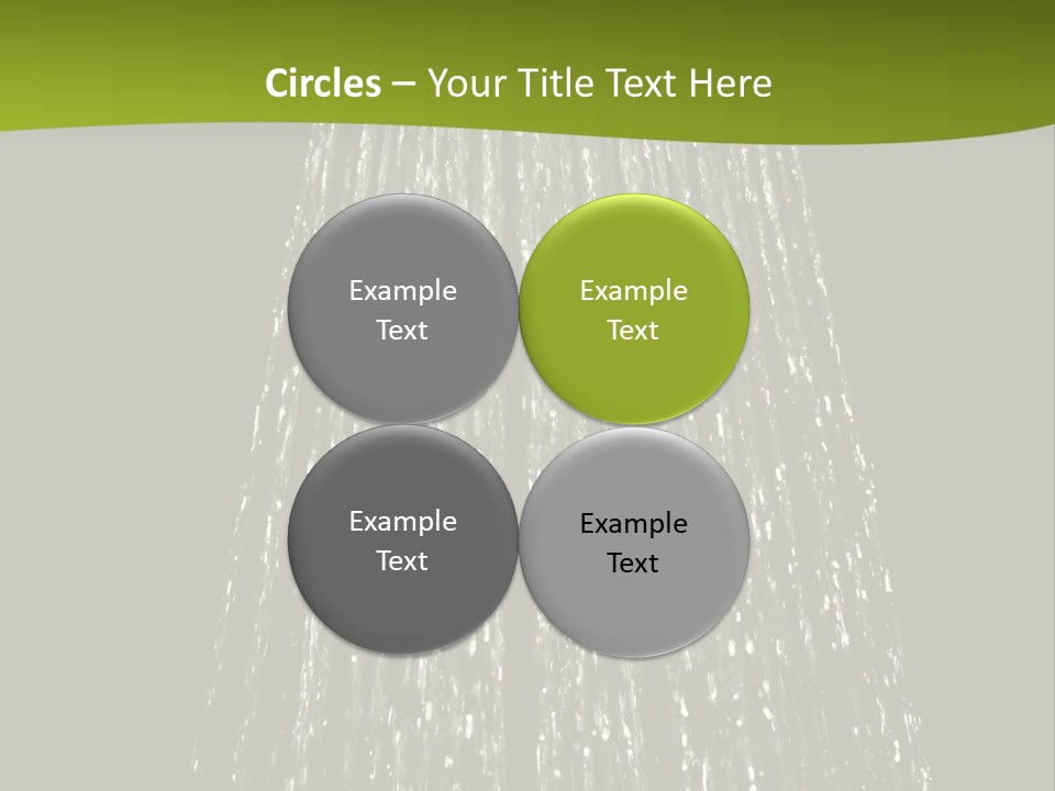 Chrome Sprinkler Jet PowerPoint Template