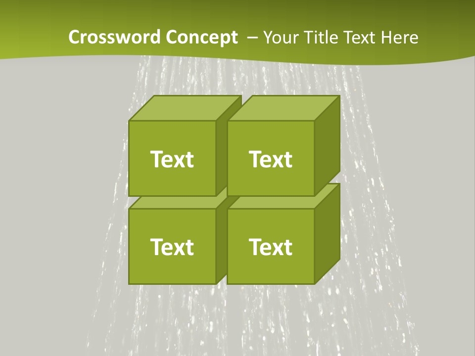 Chrome Sprinkler Jet PowerPoint Template