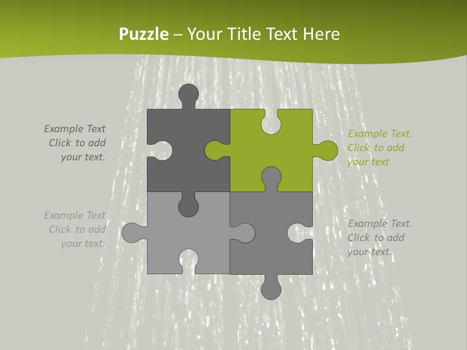 Chrome Sprinkler Jet PowerPoint Template