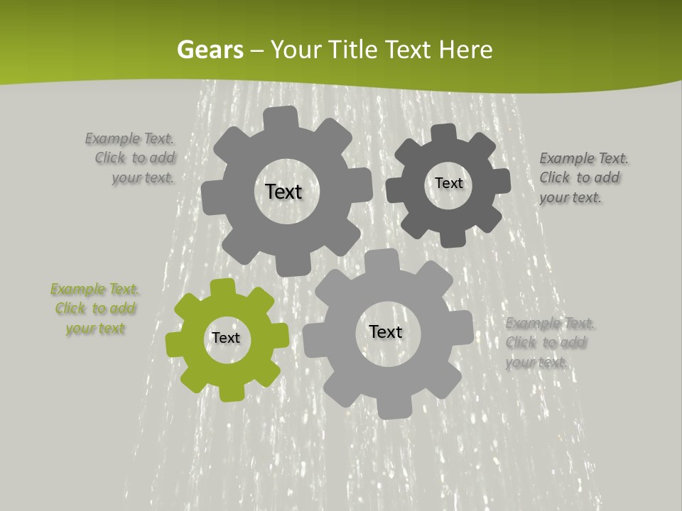 Chrome Sprinkler Jet PowerPoint Template