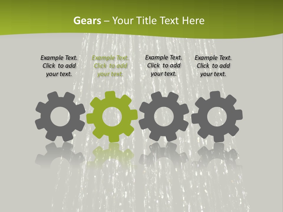 Chrome Sprinkler Jet PowerPoint Template