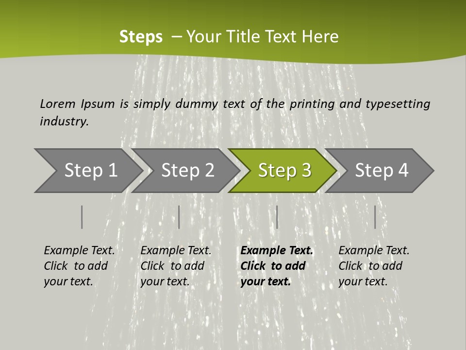 Chrome Sprinkler Jet PowerPoint Template