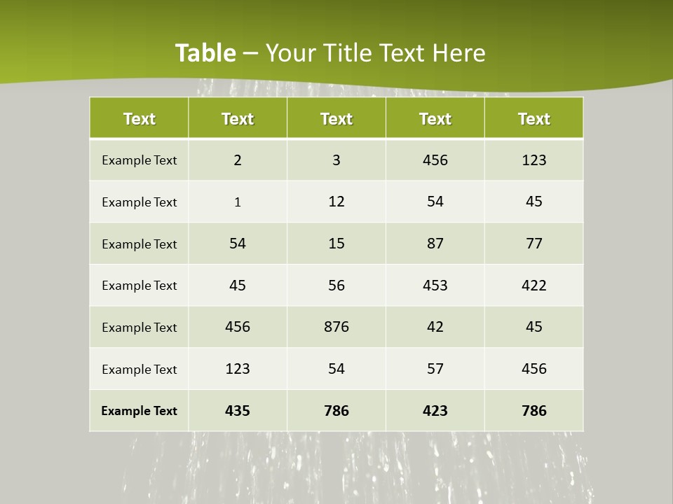 Chrome Sprinkler Jet PowerPoint Template