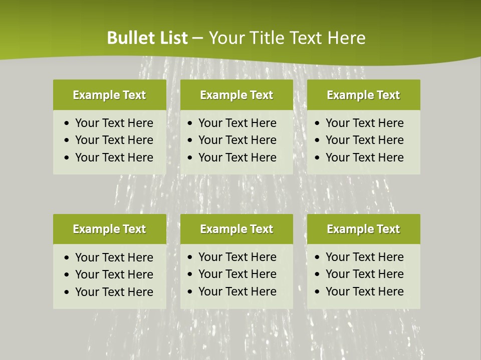 Chrome Sprinkler Jet PowerPoint Template