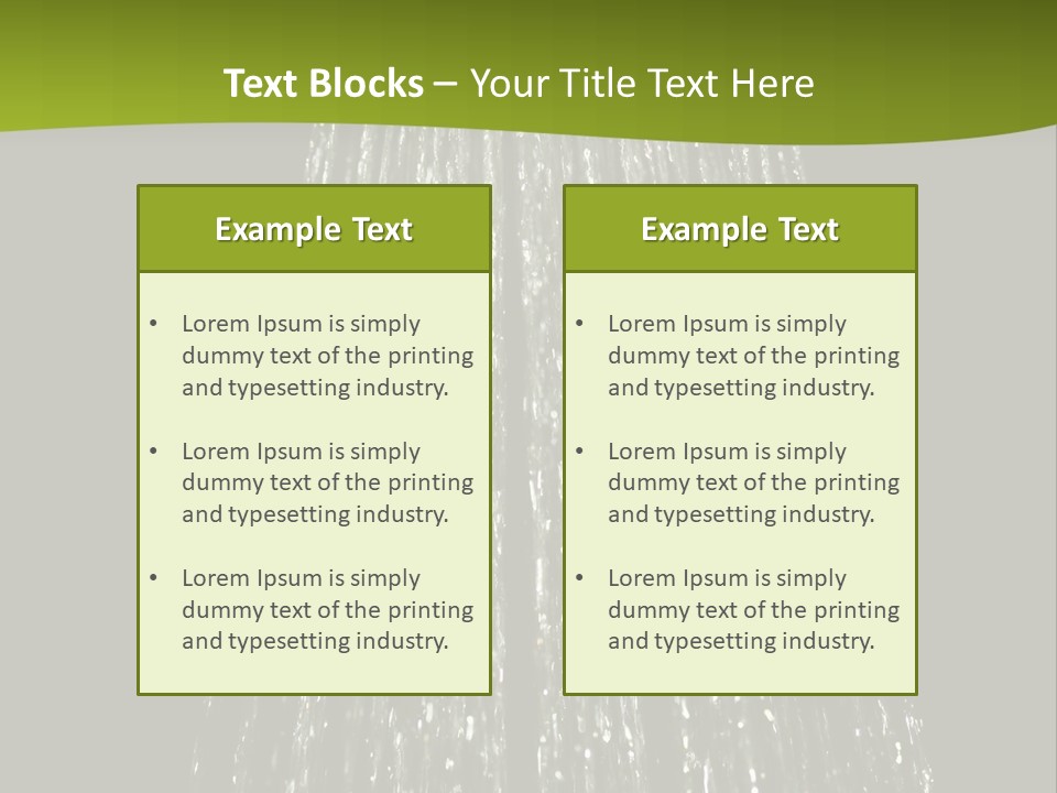 Chrome Sprinkler Jet PowerPoint Template