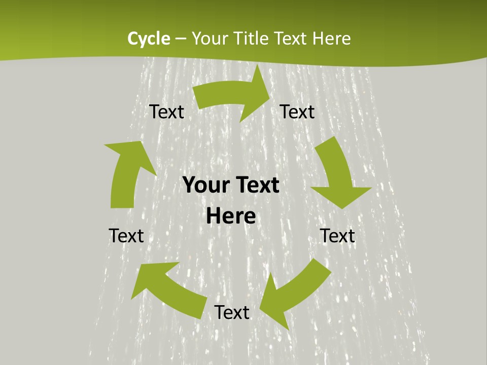 Chrome Sprinkler Jet PowerPoint Template