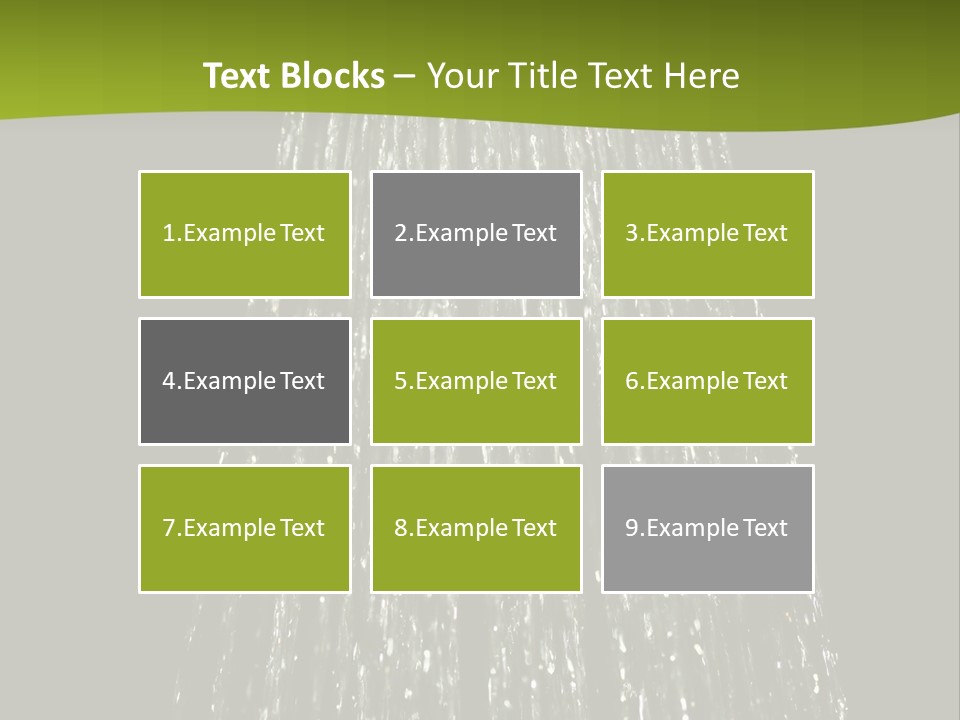 Chrome Sprinkler Jet PowerPoint Template
