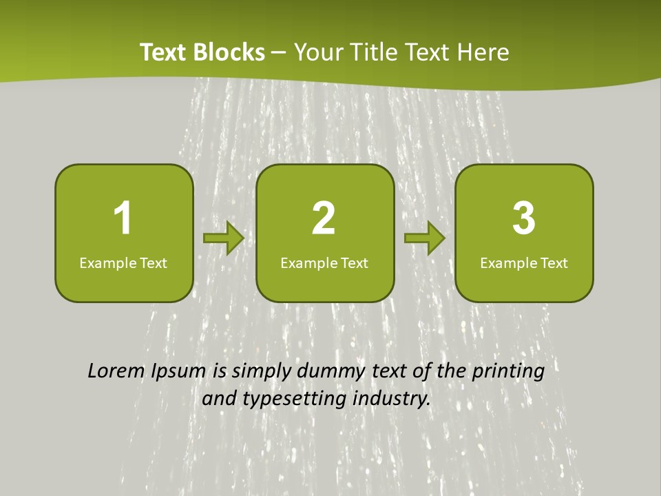 Chrome Sprinkler Jet PowerPoint Template