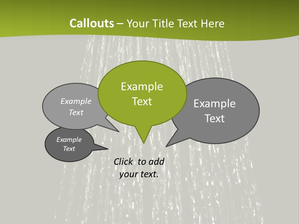 Chrome Sprinkler Jet PowerPoint Template