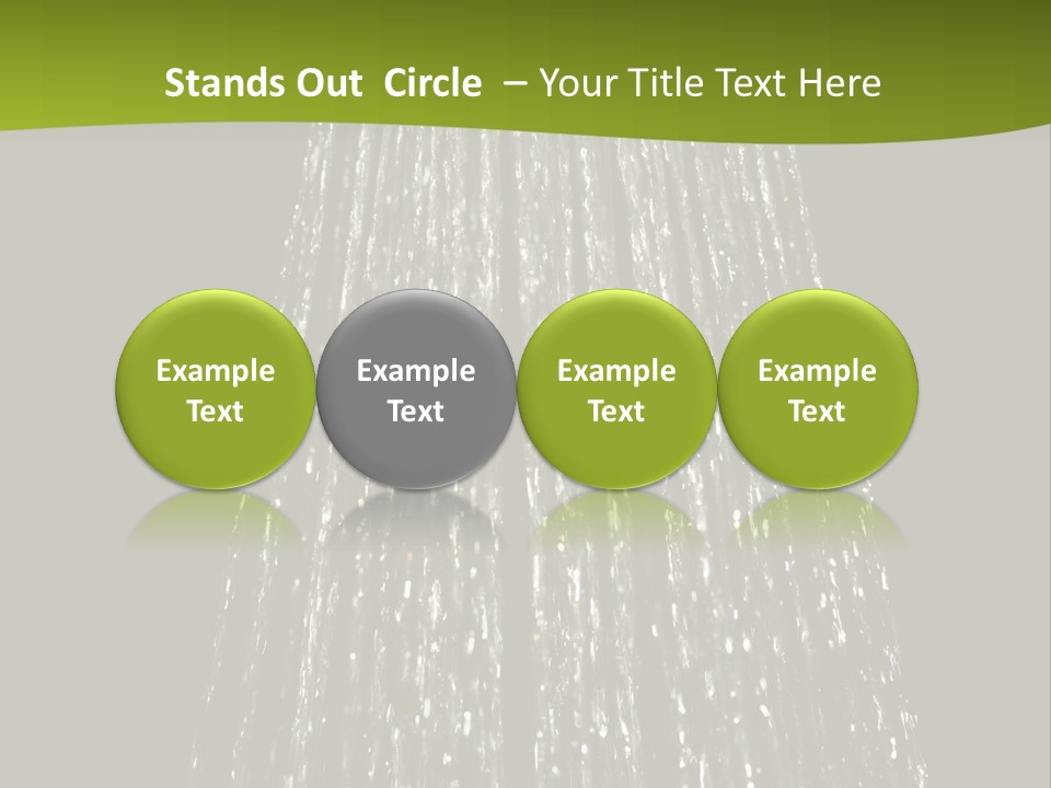 Chrome Sprinkler Jet PowerPoint Template