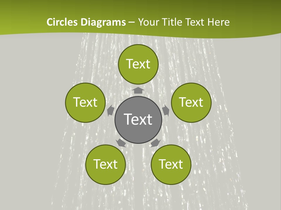 Chrome Sprinkler Jet PowerPoint Template