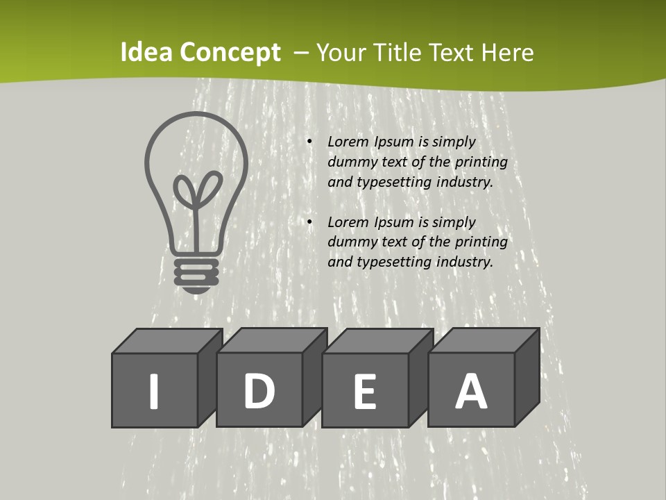 Chrome Sprinkler Jet PowerPoint Template