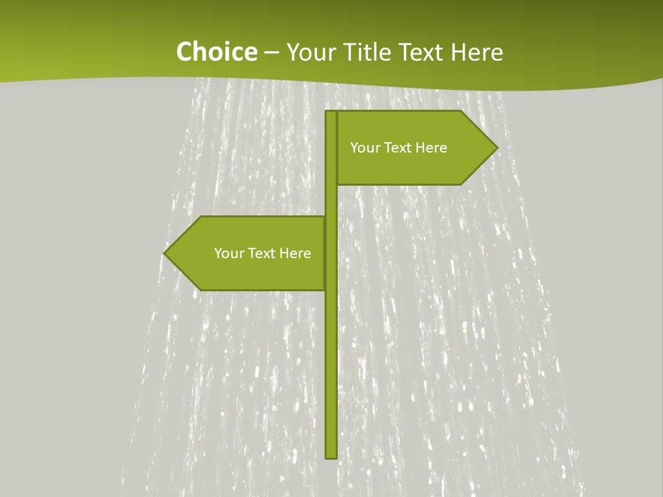 Chrome Sprinkler Jet PowerPoint Template
