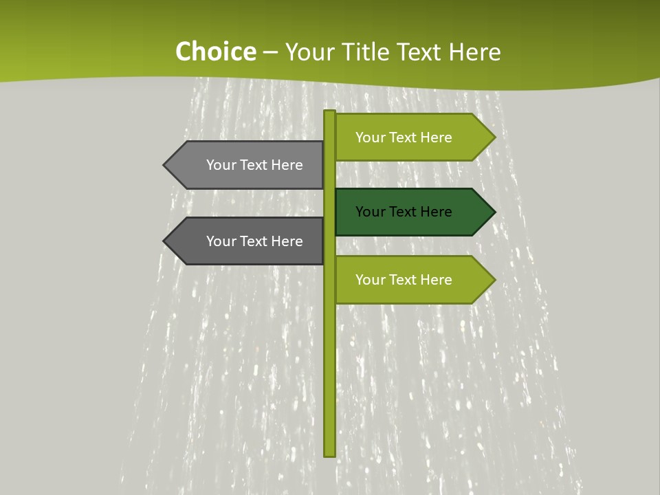 Chrome Sprinkler Jet PowerPoint Template
