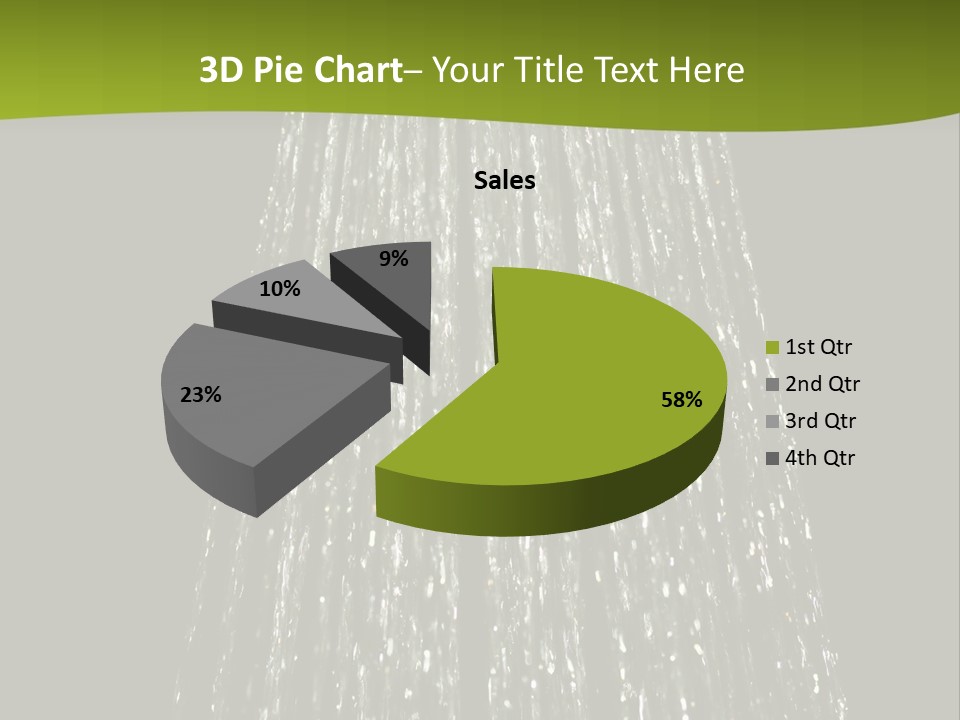 Chrome Sprinkler Jet PowerPoint Template