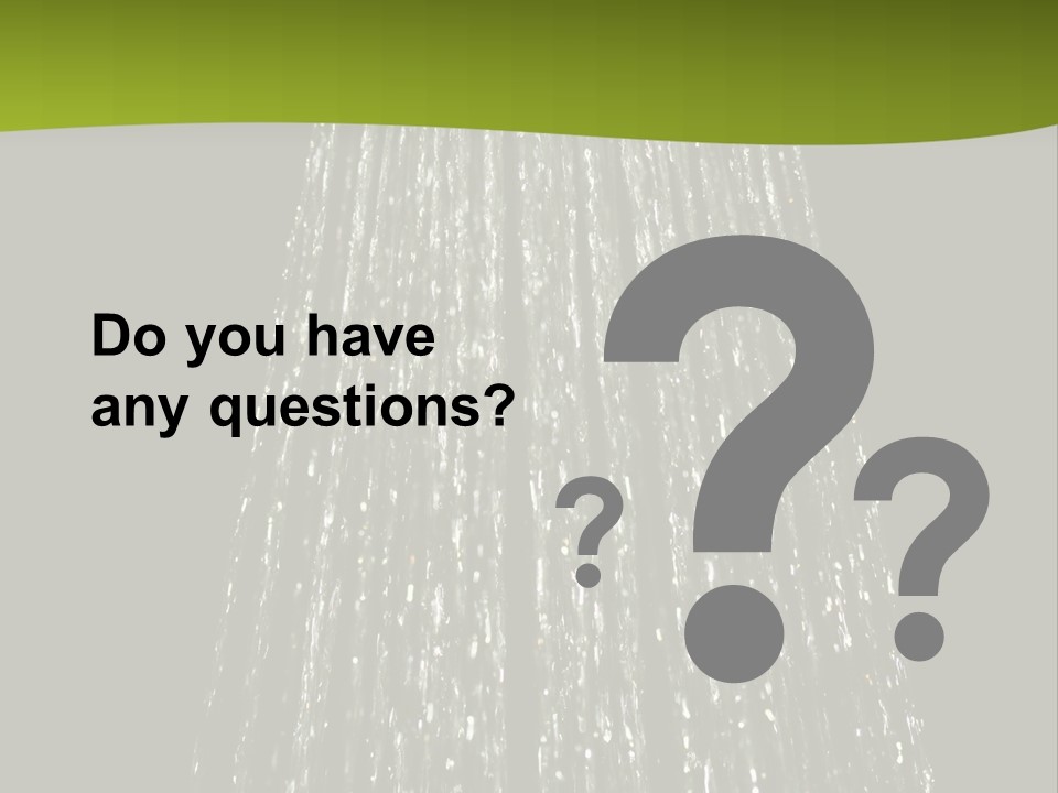 Chrome Sprinkler Jet PowerPoint Template