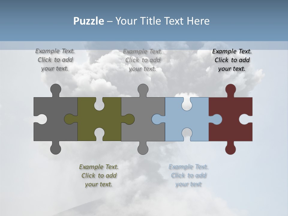 Danger Rock Smoke PowerPoint Template