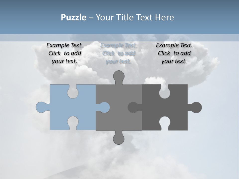 Danger Rock Smoke PowerPoint Template