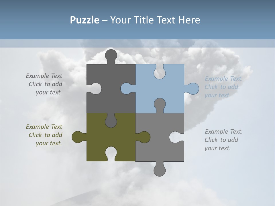 Danger Rock Smoke PowerPoint Template