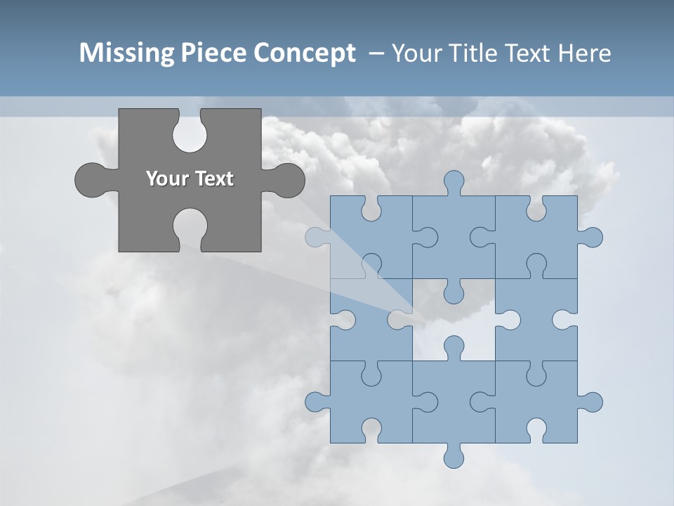 Danger Rock Smoke PowerPoint Template