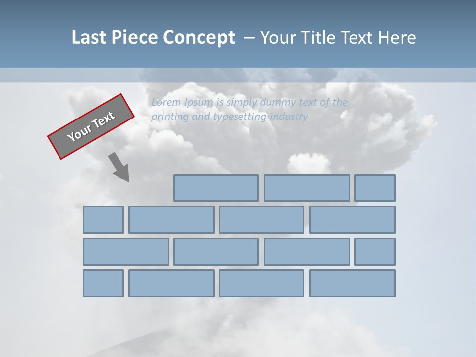 Danger Rock Smoke PowerPoint Template