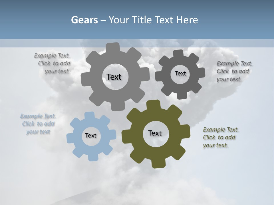 Danger Rock Smoke PowerPoint Template