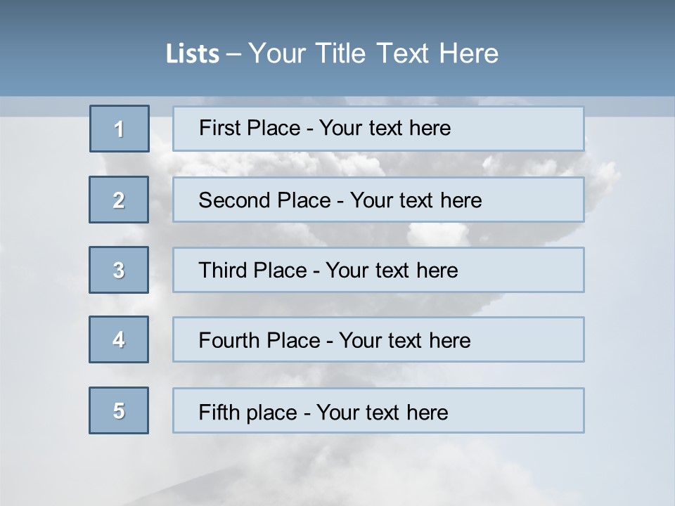 Danger Rock Smoke PowerPoint Template
