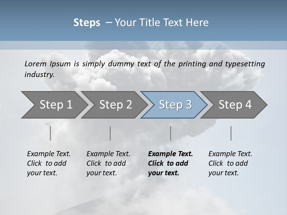 Danger Rock Smoke PowerPoint Template